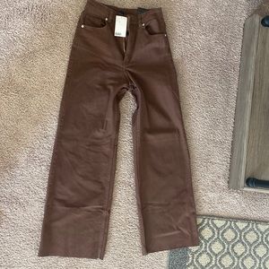 Brand new crop wide leg pants size 2